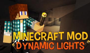Dynamic Lights мод динамический факел для Майнкрафт